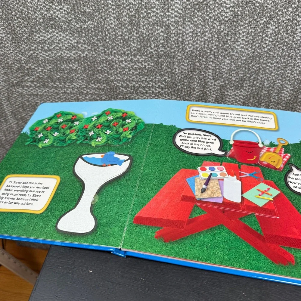 Blue's Clues Book Blue's Big Surprise Blue Lift & Listen Sound Board Not Working